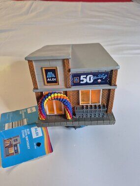 Aldi 50th Birthday Store Light Up! Balloon Arch Logo Timer Function, NEW